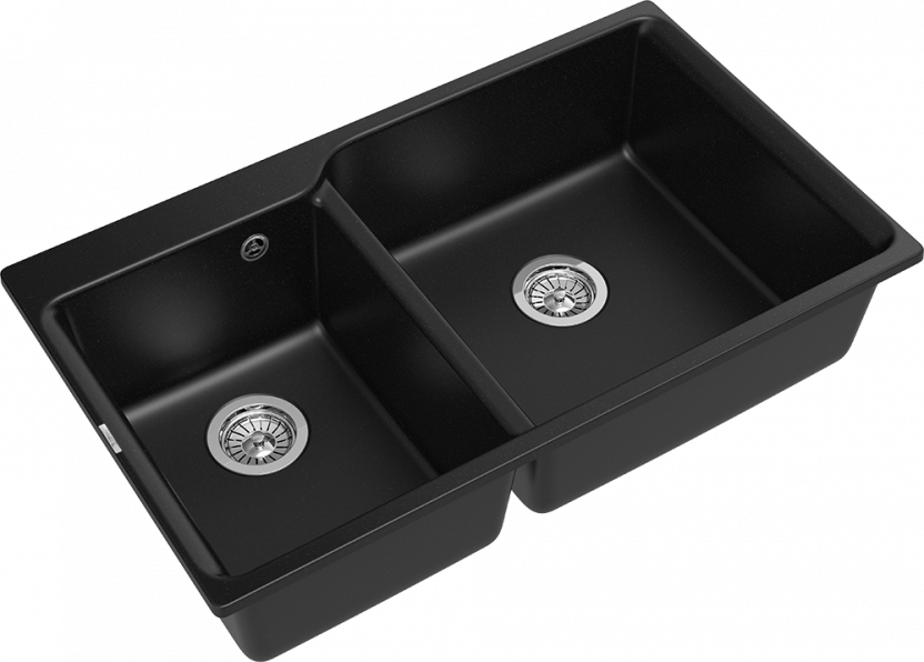 Мойка Rivelato AXEL 90D, 870х520x200 мм, черный
