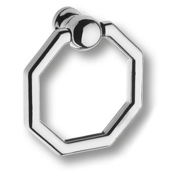 Ручка-кольцо, 3170 0050 PN-PN, 20х50х53мм, металл, глянцевый никель