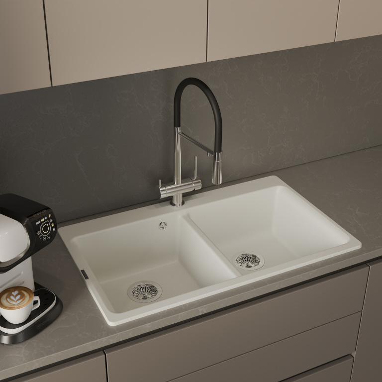 Мойка Rivelato AXEL 90-2D, 870х520x200мм, топаз