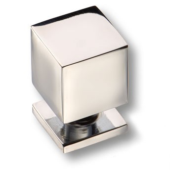 Ручка-кнопка, 1954 0014 CR, 21х14х14мм, металл, глянцевый хром