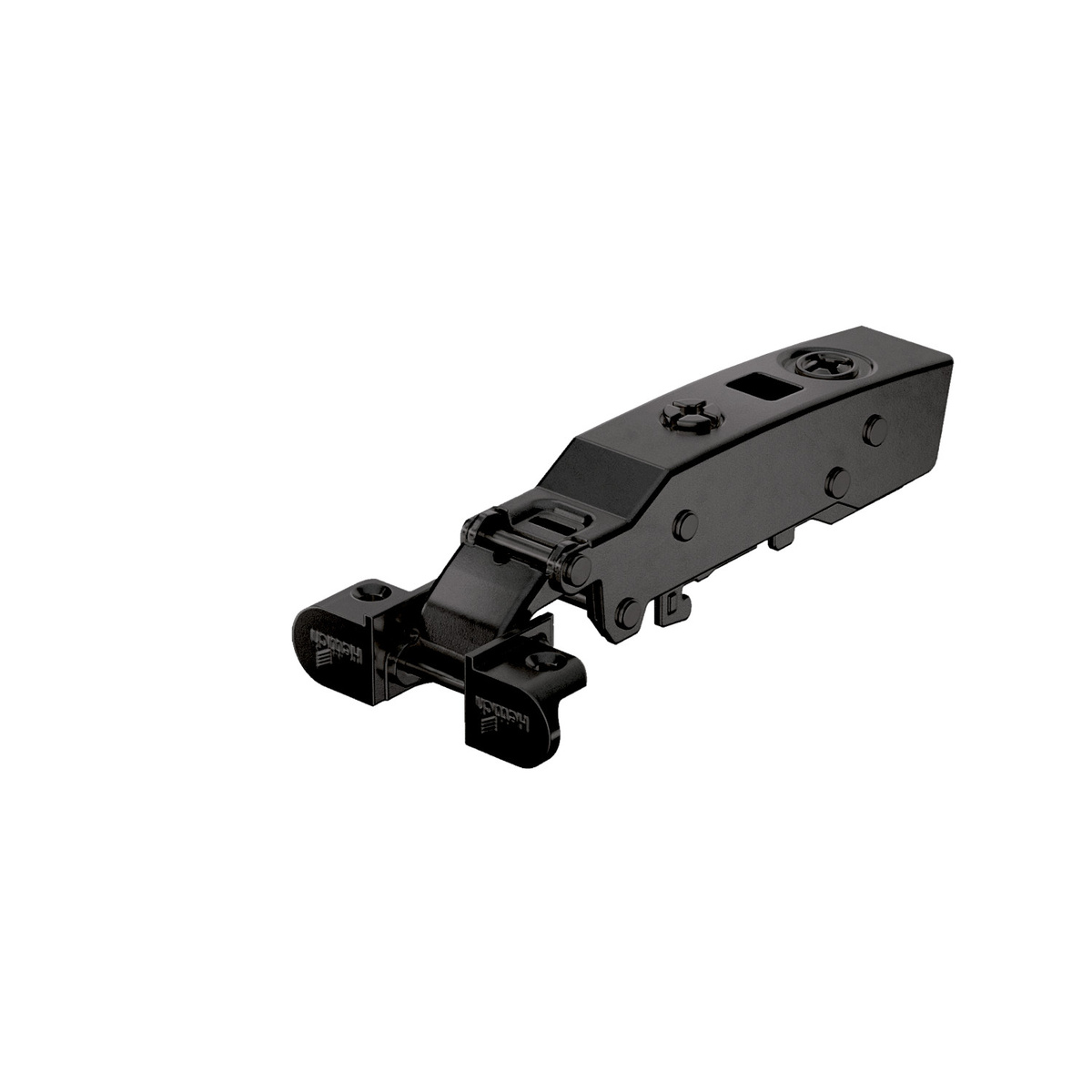 Петля SENSYS 8661, накладная, 95*, без пружины, без планки, чаша 32мм, для алюм. рам, черный обсидиан