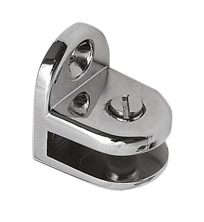 Полкодержатель для стекла 5мм, с зажимом, хром, GTV