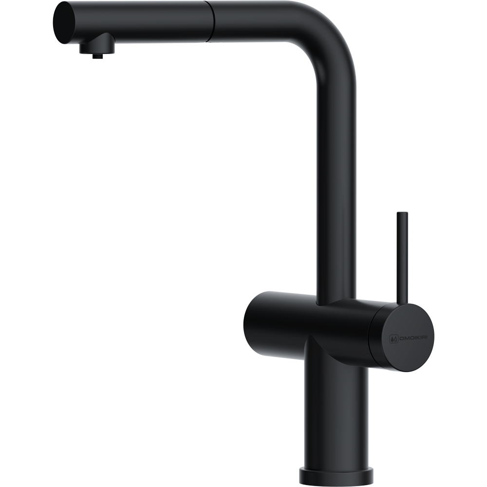 Смеситель Karatsu-S-GB, нержавеющая сталь, графит