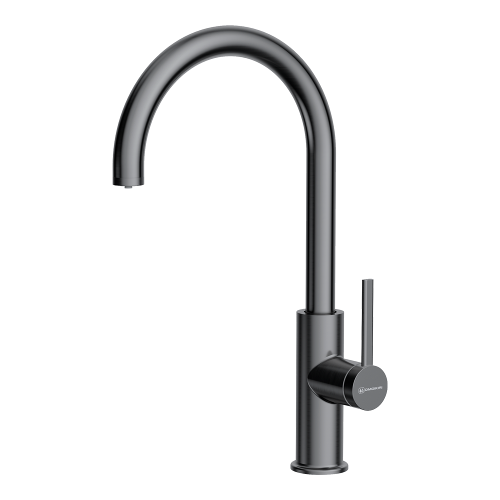 Смеситель Okawa 2 Plus-GM, нержавеющая сталь, вороненая сталь