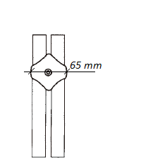 R-4 Держатель параллельный для двух труб, CMF