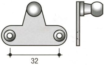 Крепеж для алюминиевой рамки к кронштейну газовому