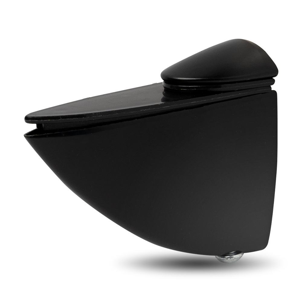 Полкодержатель 304 для ДСП, стекла и пластика, h=12мм, 10кг на пару, металл, черный, JET