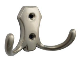 Крючок, 585, двухрожковый, металл, матовый никель
