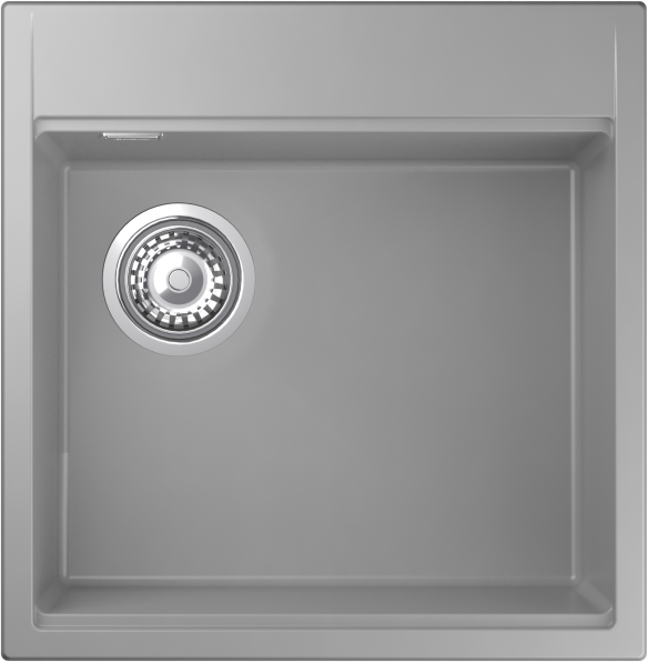 Мойка Rivelato TESORO 505-L, 500х510х200мм, серый металлик