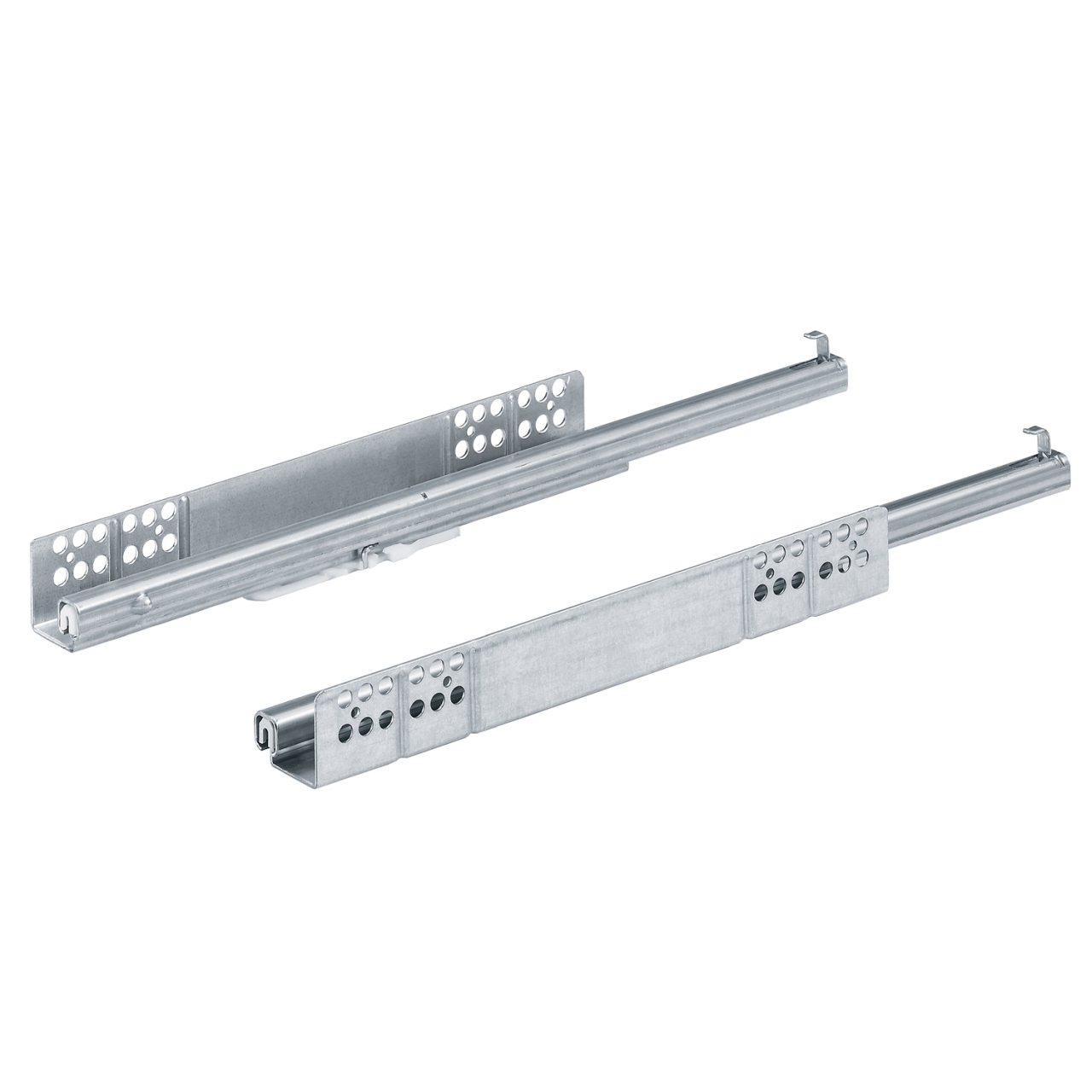 Направляющая Quadro 22 Stop Control, 22 кг, NL350, частич выдвиж, надвиж монтажа, EB20, левая