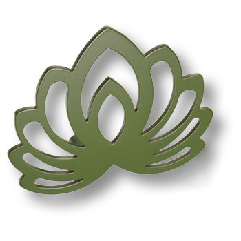 Ручка-скоба, KKP-1017-B71-Soft, 64мм, металл, зеленый