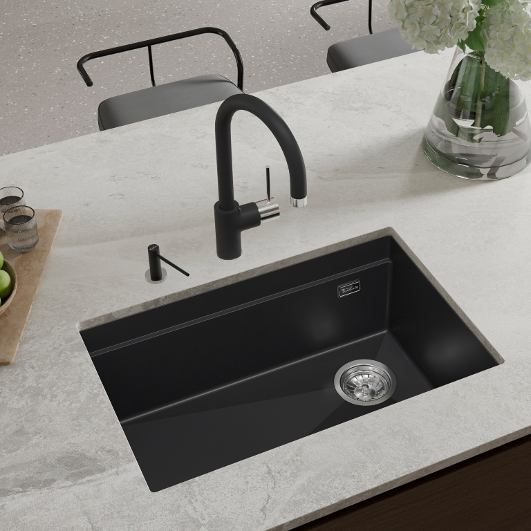 Мойка Rivelato LINO 654-R, 650х440х210мм, антрацит