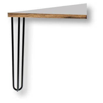 Опора декоративная мебельная, 710х100х100мм, сталь, черный