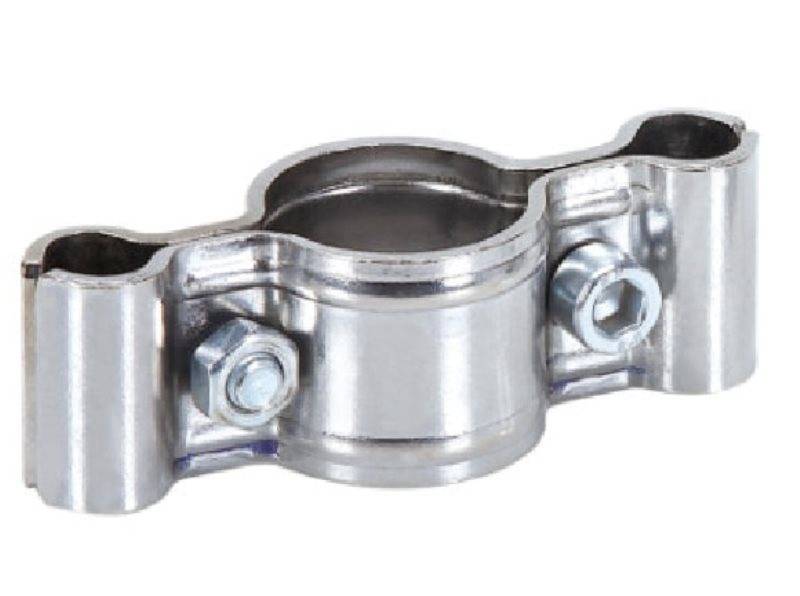 R-57 Крепеж для трубы d=25 мм и 2-х решеток, хром, CMF