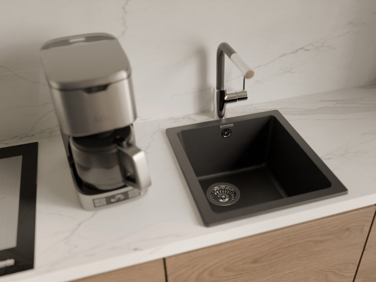 Мойка Rivelato BERKANA 35, 410х460х200мм, антрацит