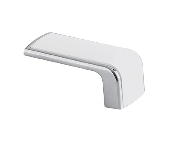 Ручка-кнопка, MONZA, 60х29х29мм, металл, белый/хром GTV