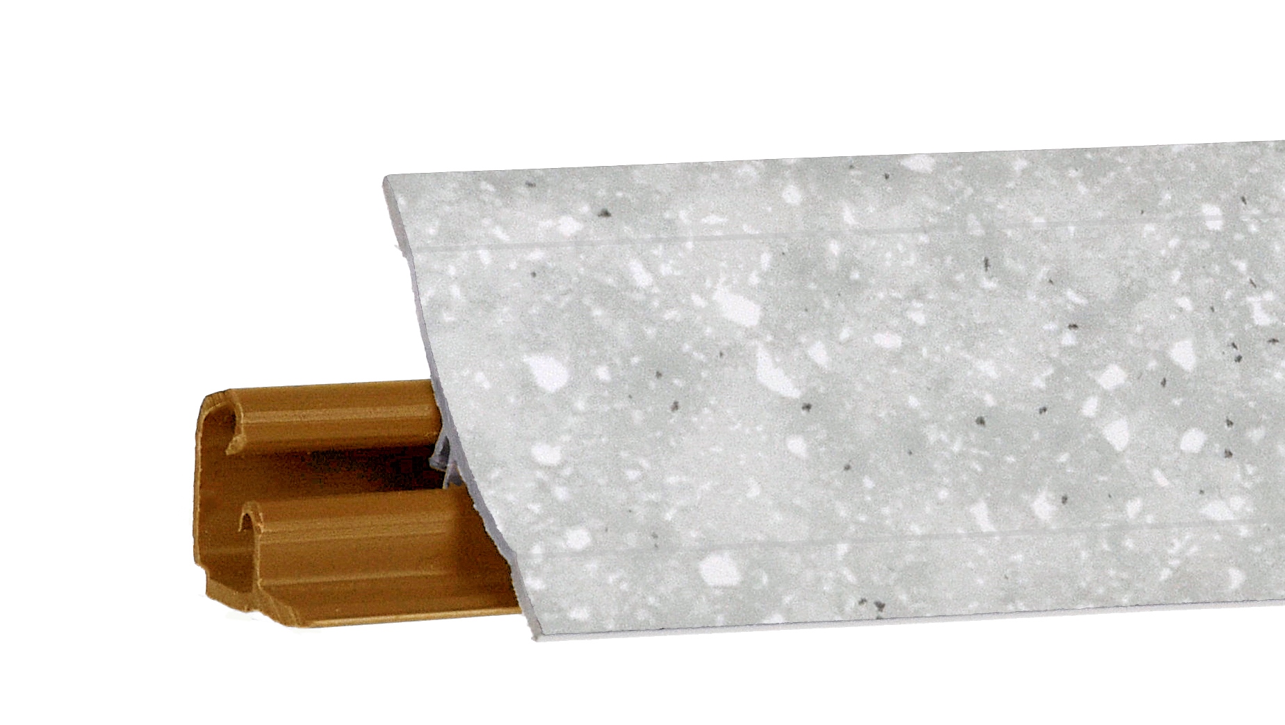 Плинтус LB-23, семолина серая, 3000мм, Россия