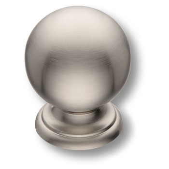 Ручка-кнопка, 8352-038, d=28мм, металл, никель