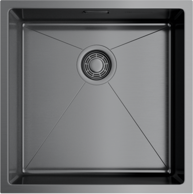 Мойка Taki 44-U/IF-GM, нержавеющая сталь, вороненая сталь 