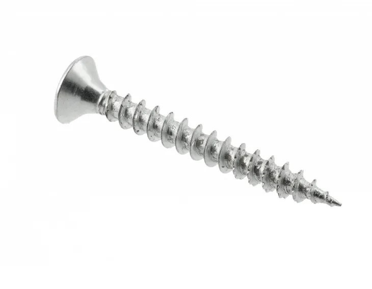 Шуруп 3,0х30мм, PZ2+бита, потайной, сталь, белый цинк (упаковка), GTV