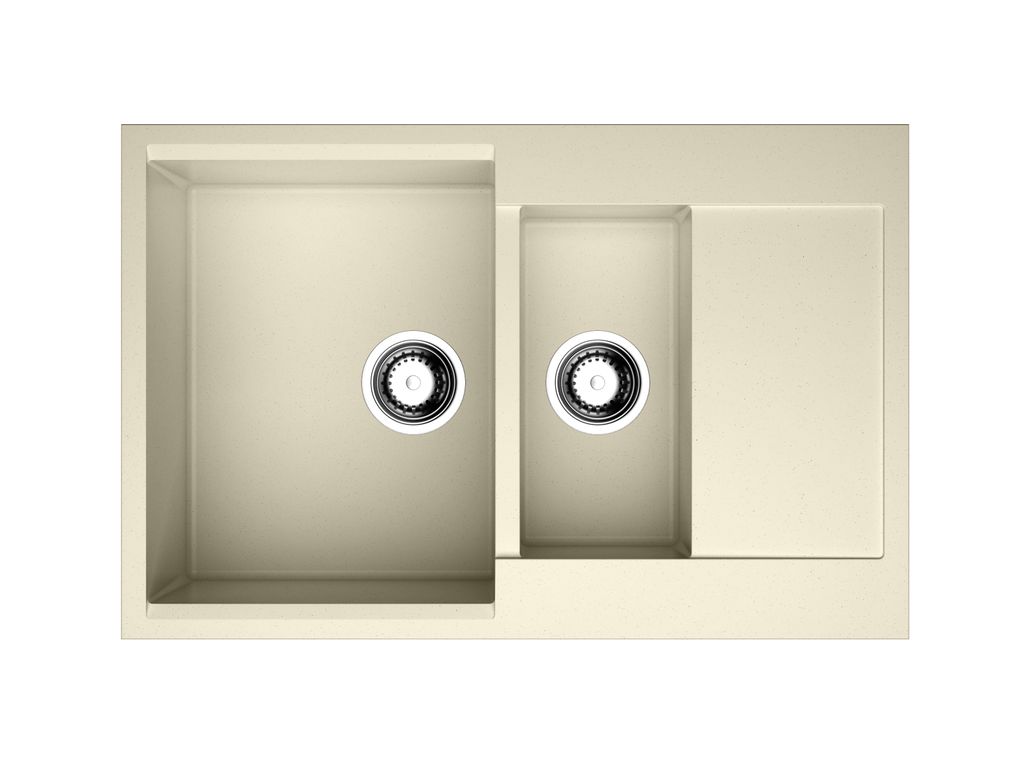 Мойка Daisen 78-2-BE, Artgranit/ваниль