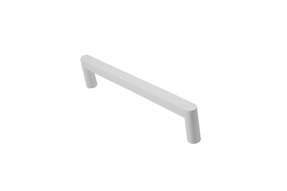 Ручка-скоба, 664, 128мм, металл, белый матовый