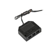 Разветвитель 815 с проводом, 3 гнезда, L=200мм, 12V/3A, черный