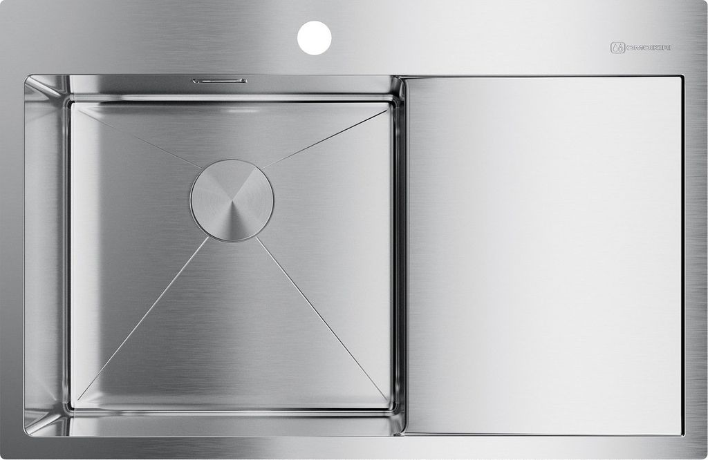 Мойка Akisame 78-IN-L, нержавеющая сталь, нержавеющая сталь  