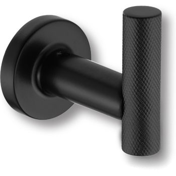 Крючок, 1013 001 AL6, однорожковый, металл, черный