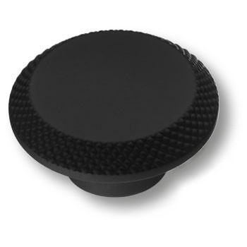 Ручка-кнопка, 4102002MP24, d=45мм, металл, черный