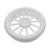 Вентиляционная решетка, d=46мм, пластик, белый
