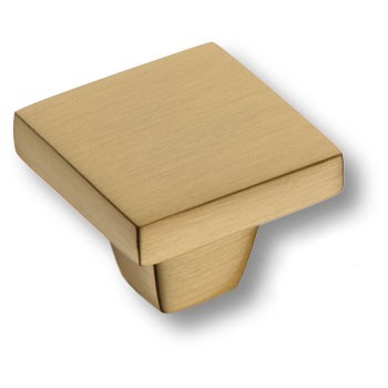 Ручка-кнопка, 0726-011-2, 28х28х28мм, металл, сатинированная латунь