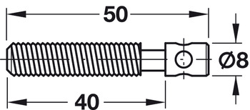 Стяжка Optimus, сталь, Hafele