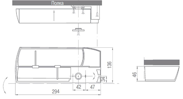 Органайзер SWING с функцией поворота, белый
