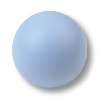Ручка-кнопка, 445AZ2, d=40мм, дерево, голубой матовый, "Шар"