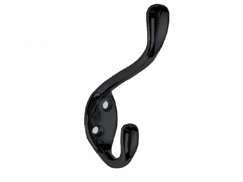 Крючок, MALAGA A0, двухрожковый, металл, черный, GTV