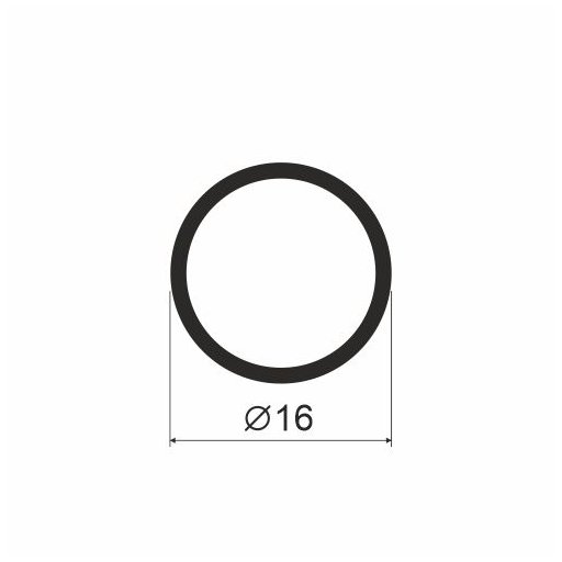 Профиль-трубка VP16, d=16мм, L=3000мм, латунь