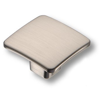 Ручка-кнопка, 436025MP08, 40х40х23мм, металл, сатин-никель