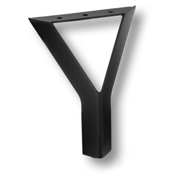 Опора декоративная мебельная, h=160мм, металл, черный