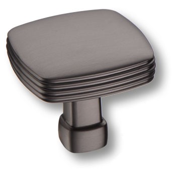 Ручка-кнопка, 12-Titanium, 31х35х35мм, металл, графит