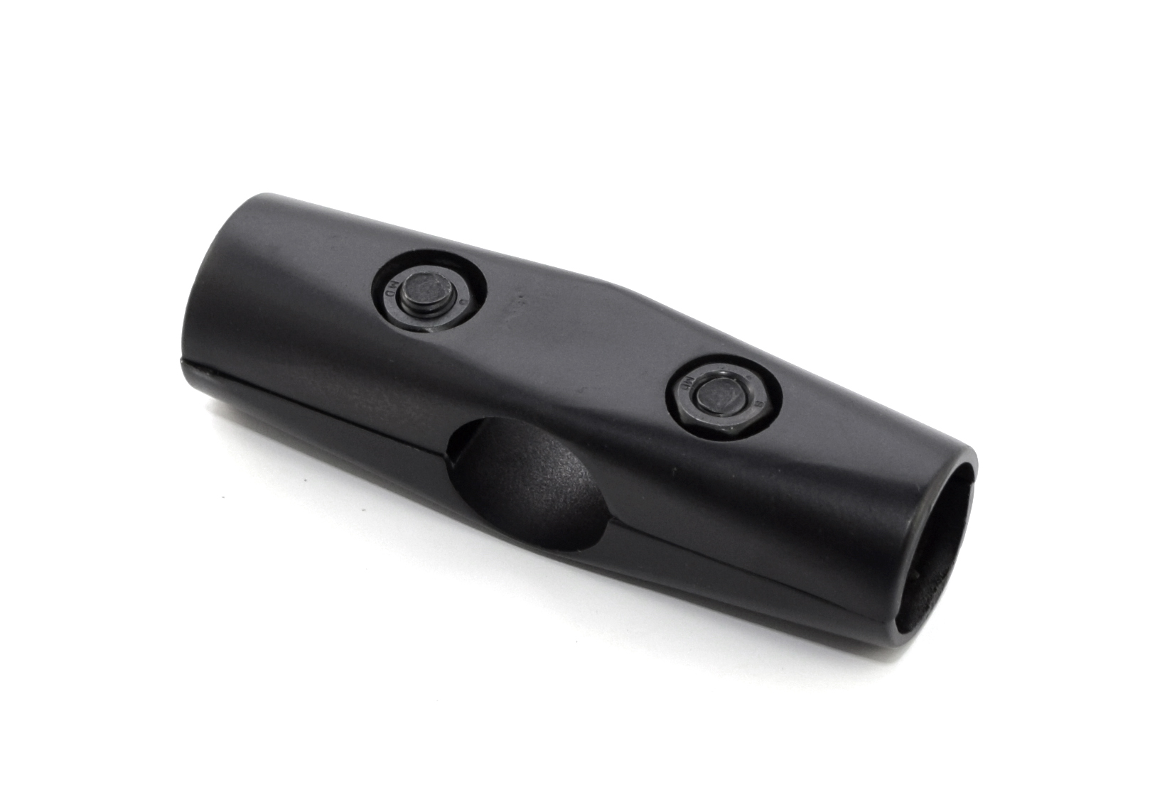 R-43А Муфта двойная прямая 180*, черный матовый, CMF