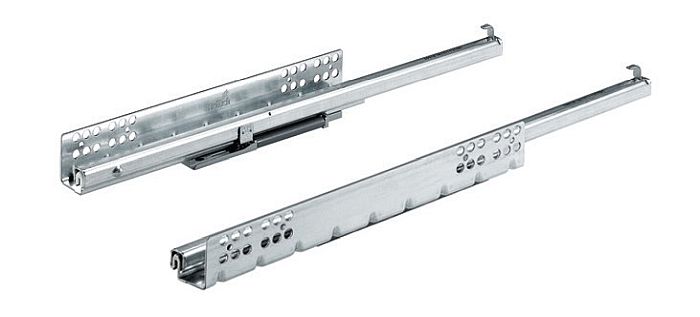 Направляющая Quadro 20 Silent System, 20 кг, NL300, частич выдвиж, насад монтажа, EB20, правая