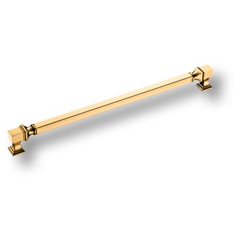 Ручка-скоба, BU 015.320.19SQ, 320мм, металл, глянцевое золото