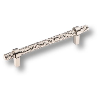 Ручка-рейлинг, 25235-080-T13-128, 128мм, металл, глянцевый никель