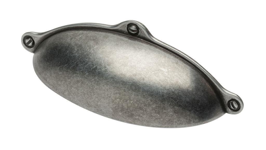 Ручка-раковина, MARSA, 64мм, металл, старинное серебро