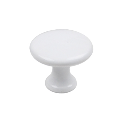 Ручка-кнопка, 161, d=29,5мм, металл, белый