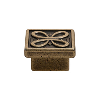 Ручка-кнопка, 2040 23, 35х35мм, металл, бронза, Италия