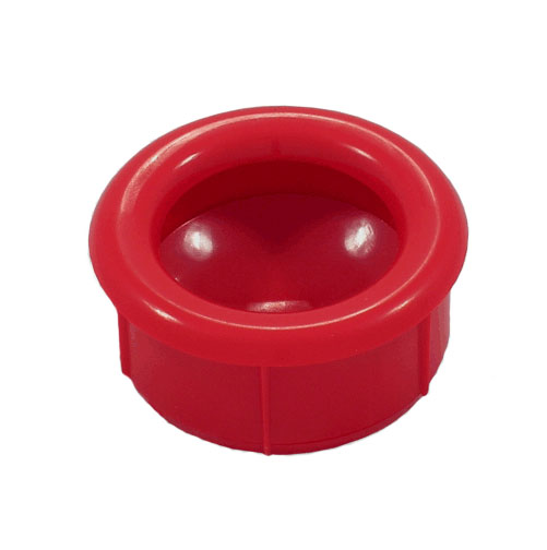 Ручка врезная, d=35мм, пластик, красный