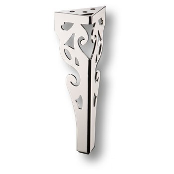 Опора декоративная мебельная, 250х90х90мм, глянцевый хром