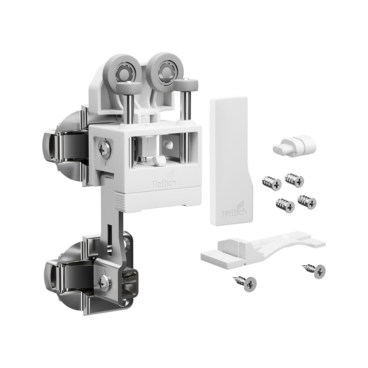 Комплект фурнитуры WingLine L, 12кг, самозакрывание, без ниж. напр. элемента, белый, левый